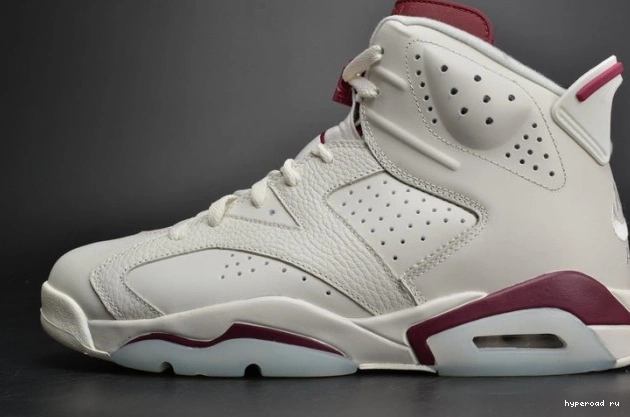 Retro 384664-116 white Jordan 6 Maroon Air 1205